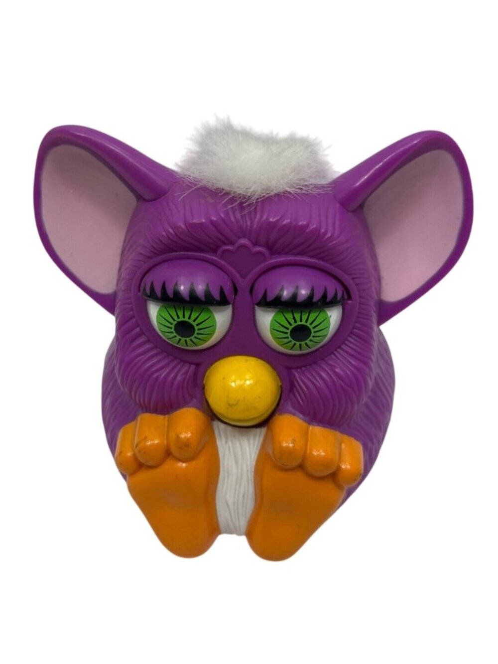 Purple Furby-Inspired Happy Meal Toy 1998 Tiger Electronics Collectible 3 Inches